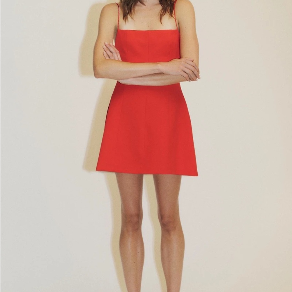 Zara Vibrant Red Mini Dress